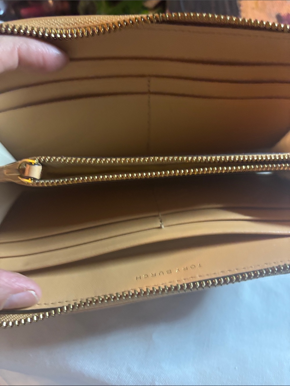 Tory Burch Multicolor Striped Leather Zip Wallet - Picture 11 of 17